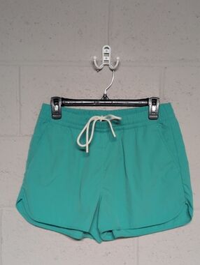 ROOTS Outdoors Canada Women’s Teal Drawstring Active Shorts Medium, Granola Girl